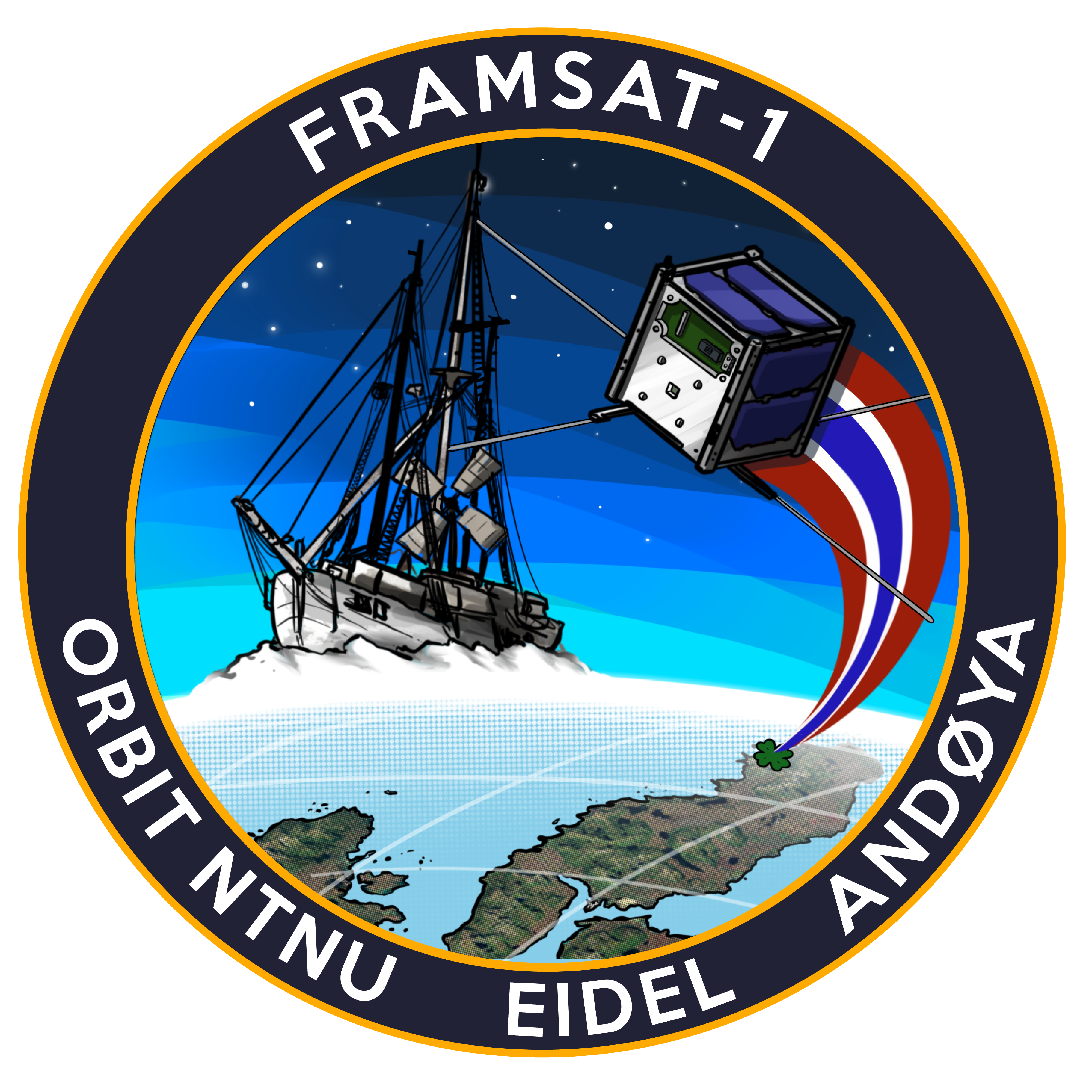 FramSat-1 mission patch